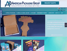 Tablet Screenshot of americanpackage.com